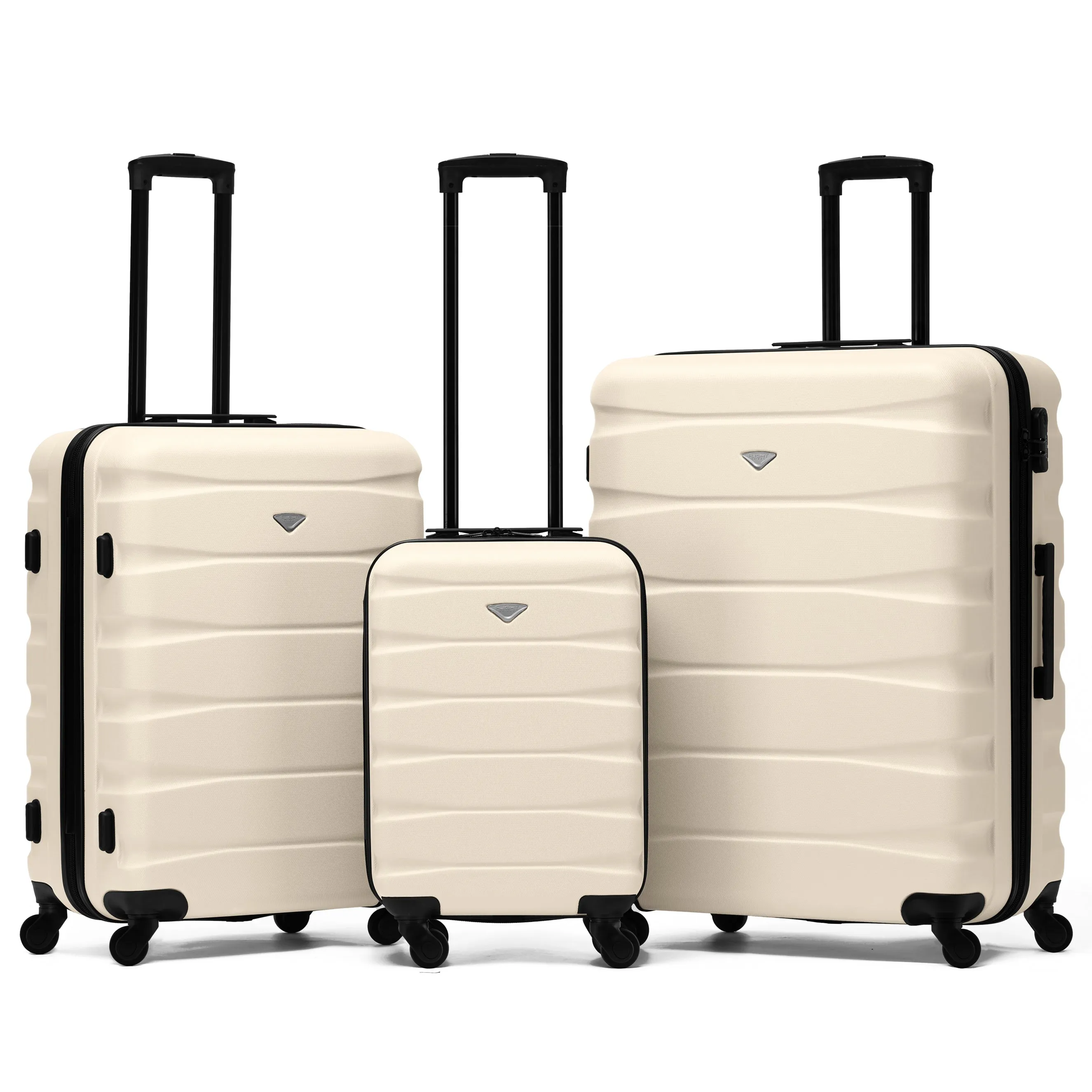 Lightweight 4 Wheel Hard Case Suitcases Cabin & Hold Luggage Emirates Approved