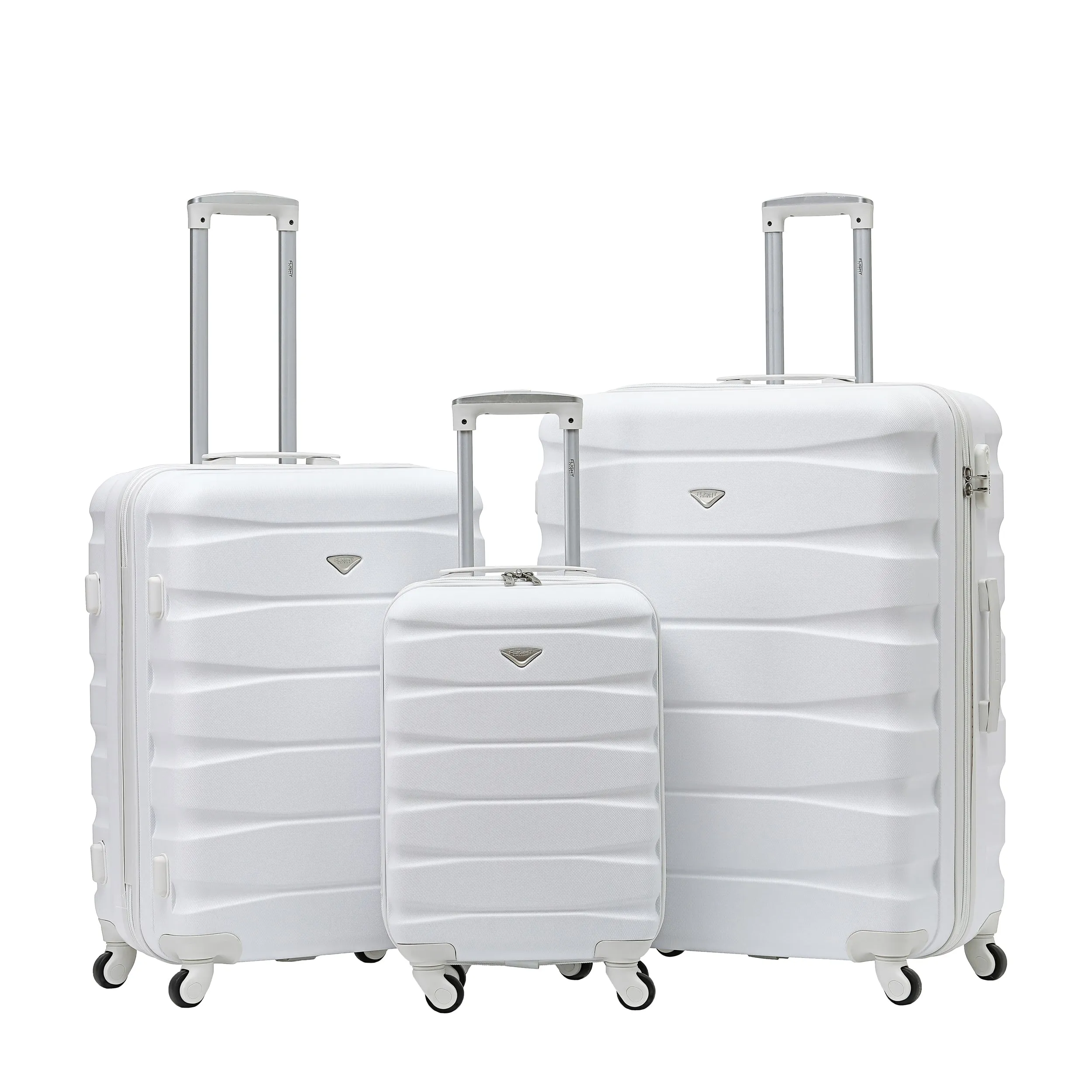 Lightweight 4 Wheel Hard Case Suitcases Cabin & Hold Luggage Emirates Approved