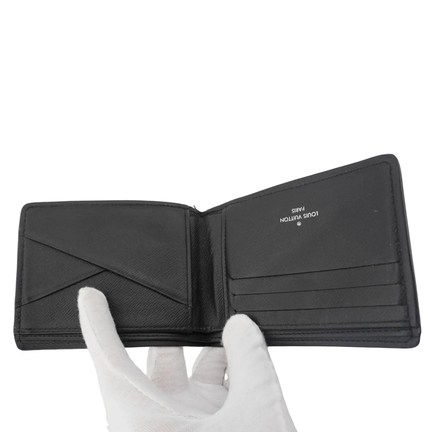 LOUIS VUITTON Damier Graphite Canvas Multiple Wallet Black