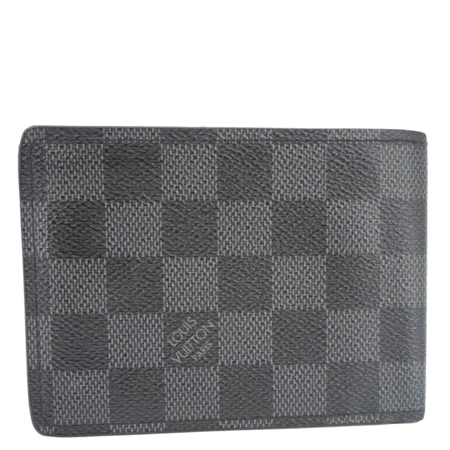 LOUIS VUITTON Damier Graphite Canvas Multiple Wallet Black
