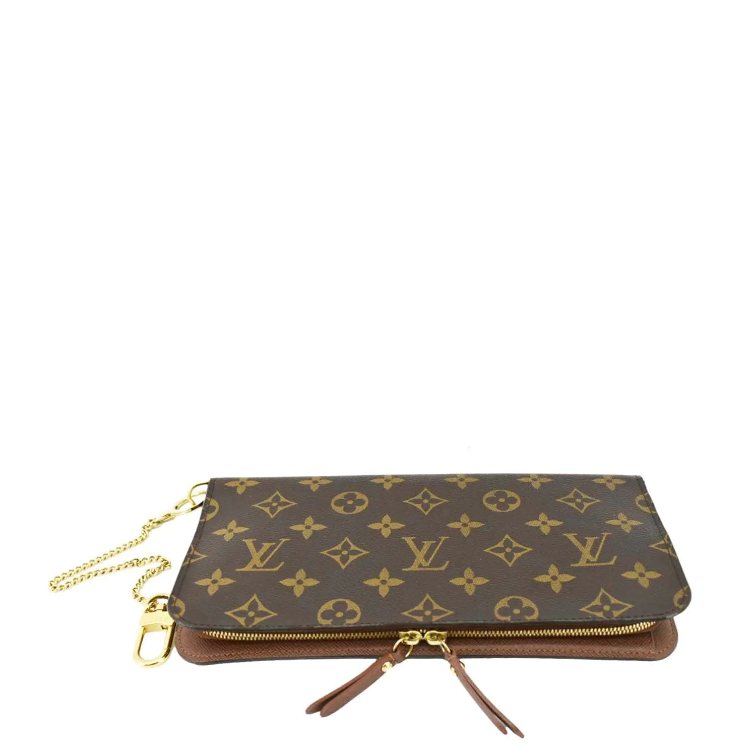 LOUIS VUITTON Insolite Monogram Canvas Organizer Wallet Brown