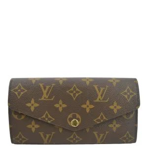 LOUIS VUITTON Sarah Monogram Canvas Wallet Cerise