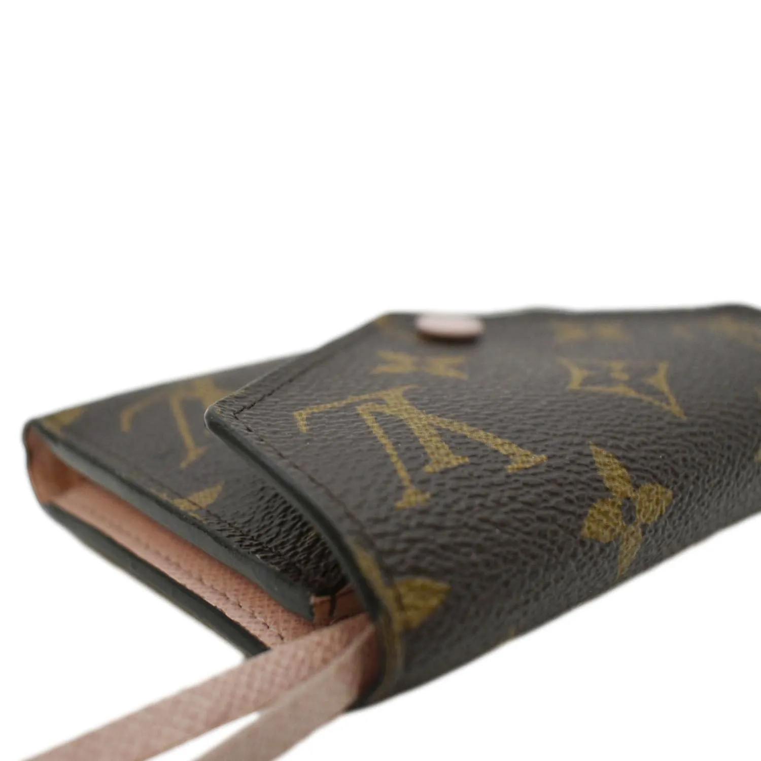 LOUIS VUITTON Victorine Monogram Canvas Wallet Rose Ballerine