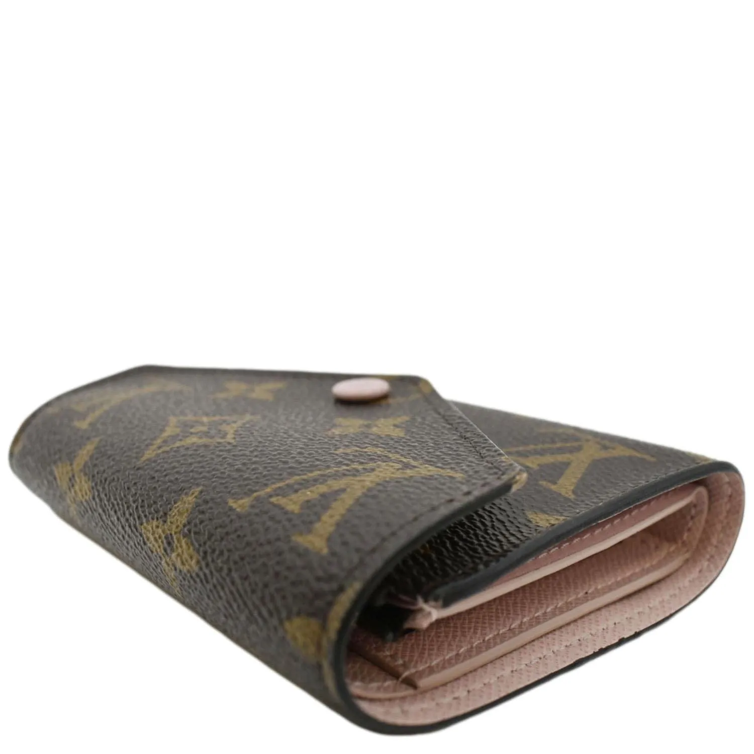 LOUIS VUITTON Victorine Monogram Canvas Wallet Rose Ballerine