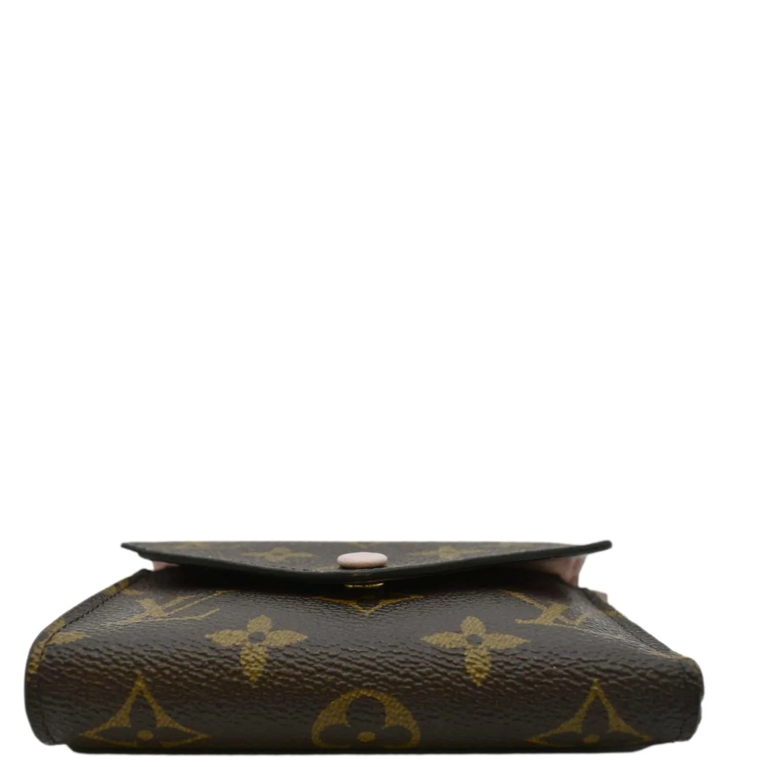 LOUIS VUITTON Victorine Monogram Canvas Wallet Rose Ballerine