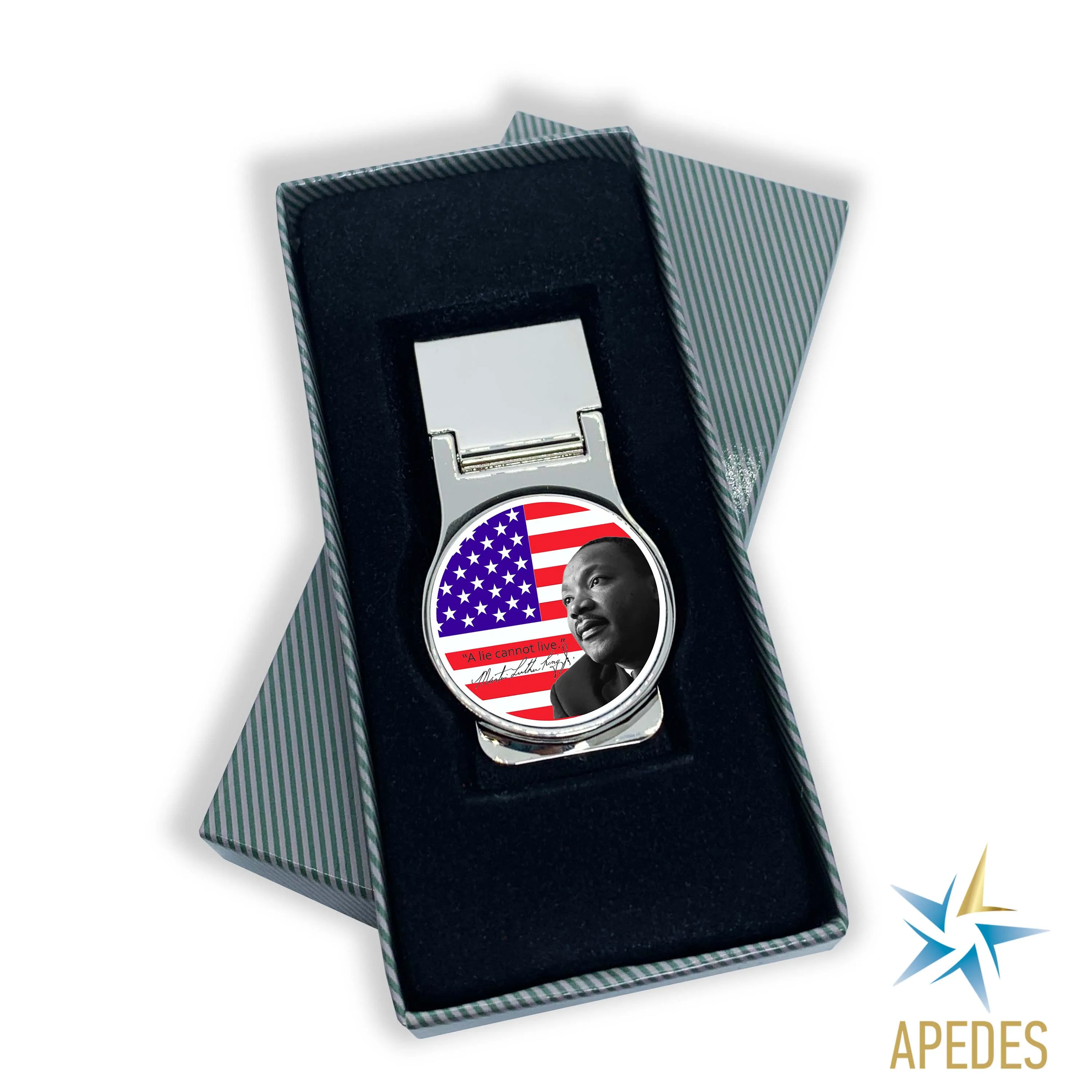 Martin Luther King Jr USA Flag Money Clip