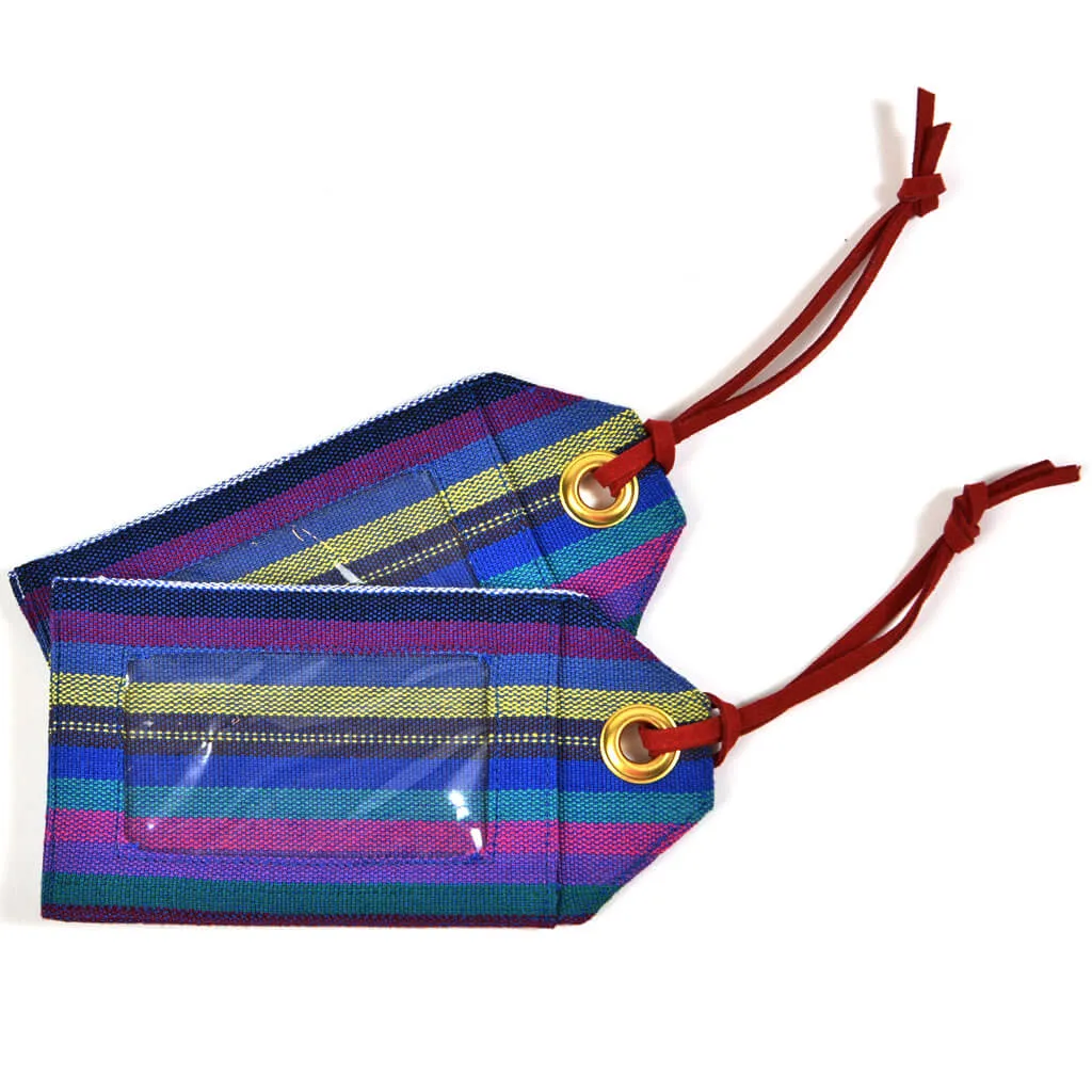 Mayamam Stripe Luggage Tags | Cobalt Blue