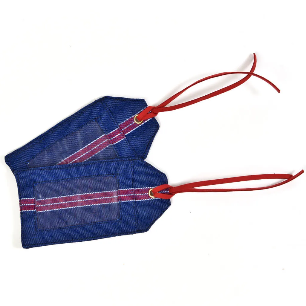 Mayamam Stripe Luggage Tags | Red, White & Blues