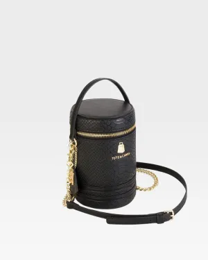 Mini Barrel Purse in Black