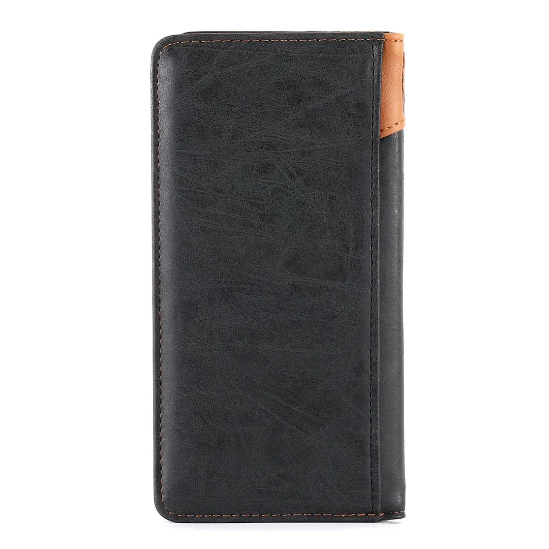 MONTANA WEST EMBOSSED VINTAGE FLORAL MEN'S BIFOLD LONG WALLET MW-07BK