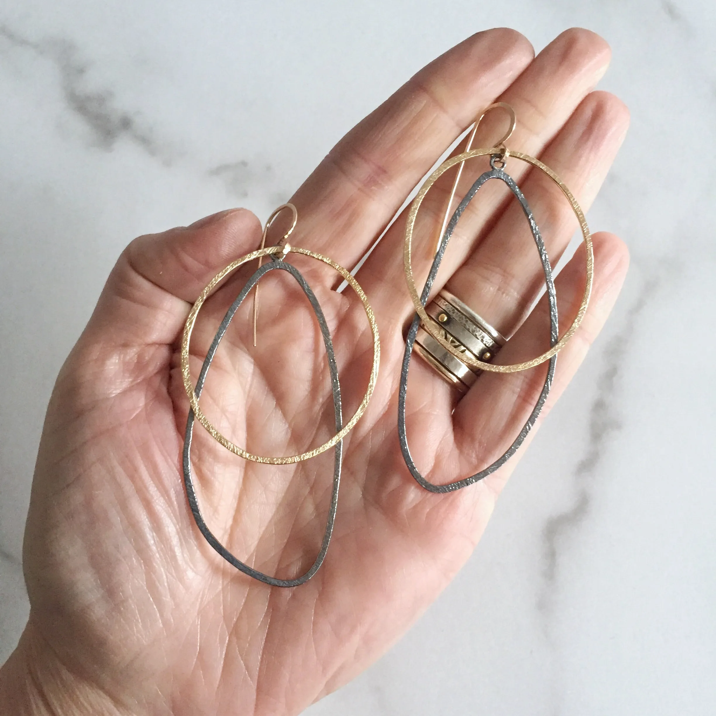 Movement drop earrings