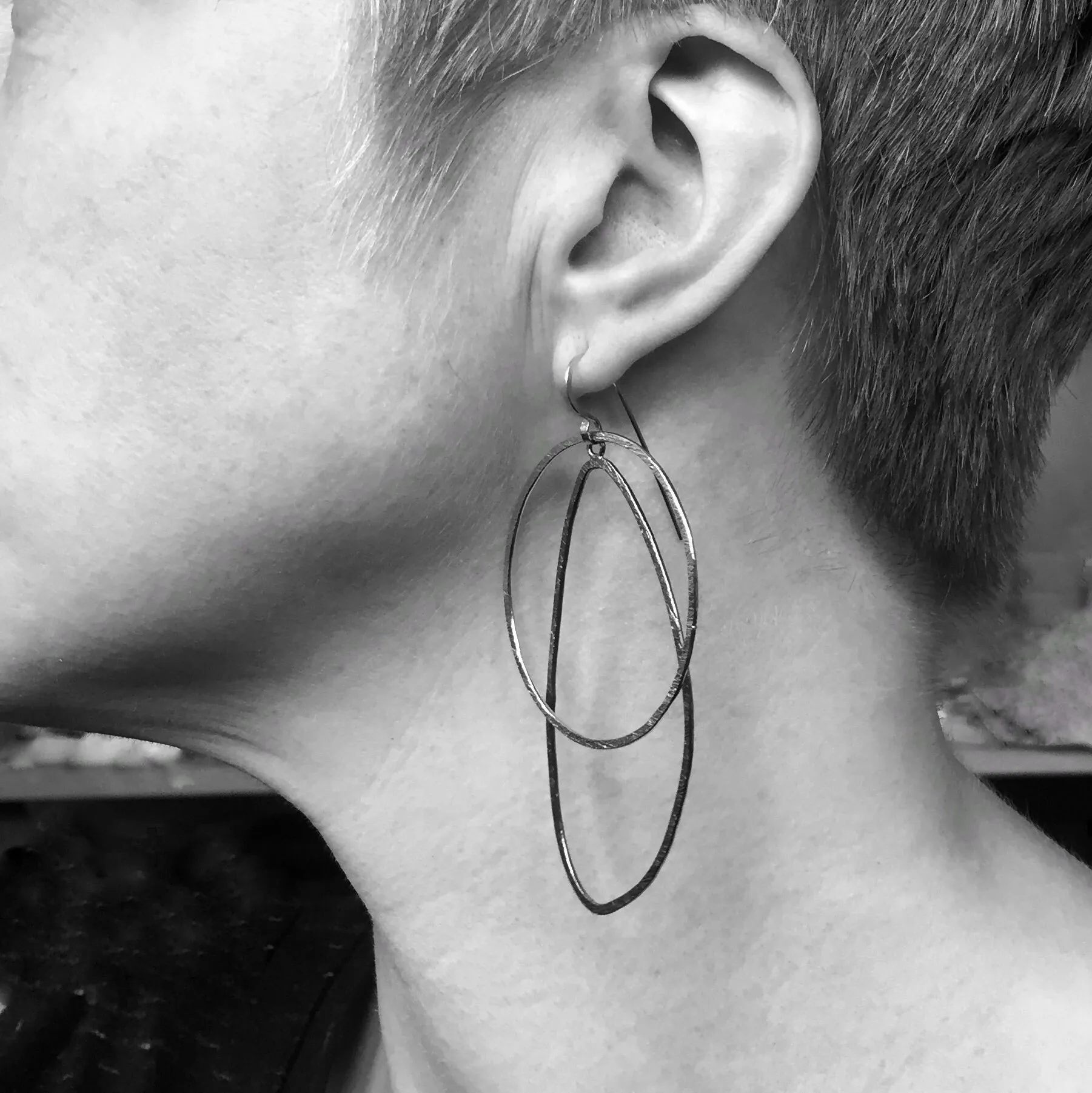 Movement drop earrings
