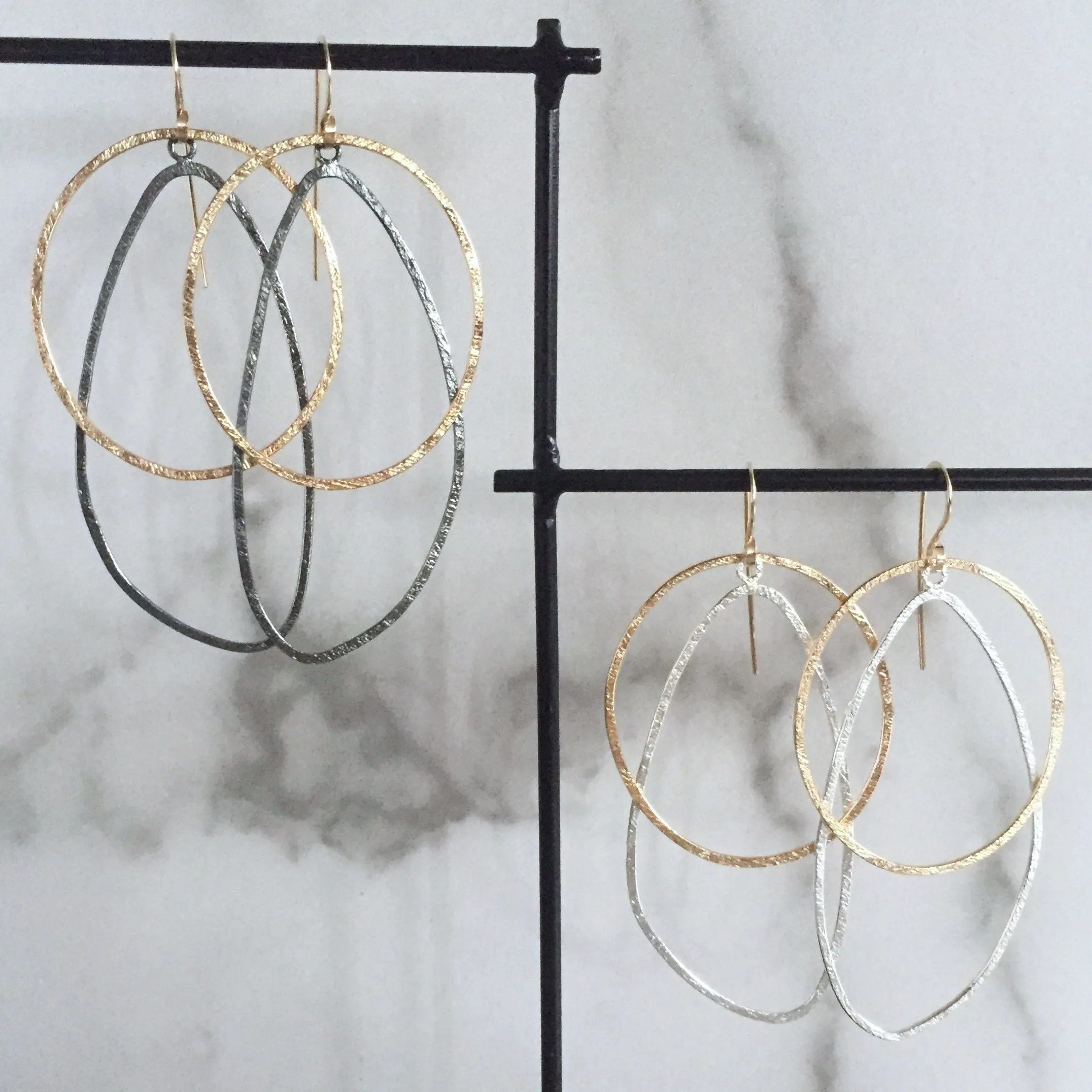 Movement drop earrings