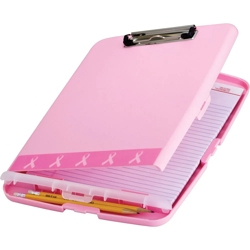 Officemate Storage Clipboard, BCA, 14-1/2"x10"x1-1/4", Pink