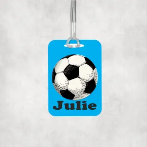 Personalized Soccer Luggage Name Tag - Bag Tag Gift for Boys Girls Team