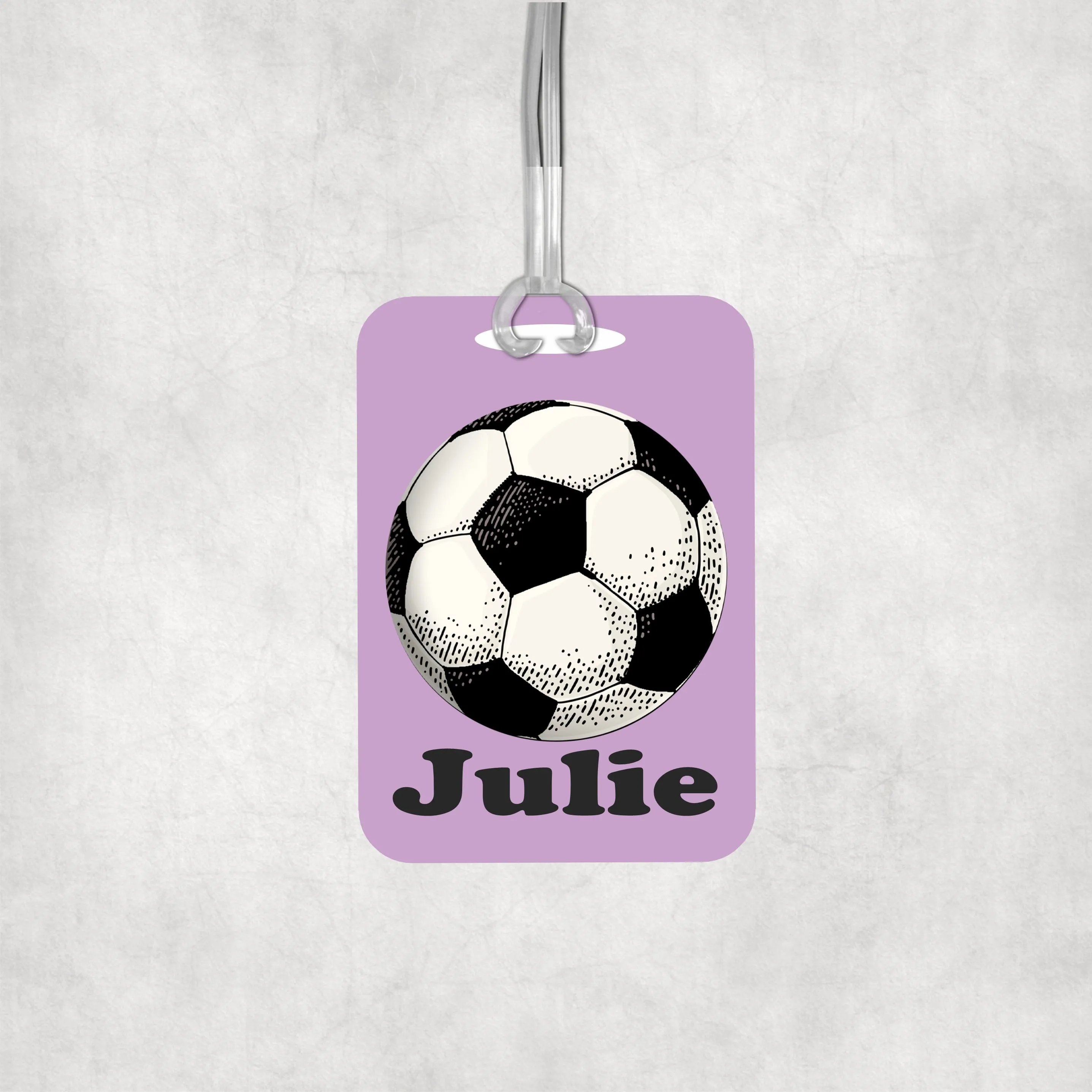 Personalized Soccer Luggage Name Tag - Bag Tag Gift for Boys Girls Team