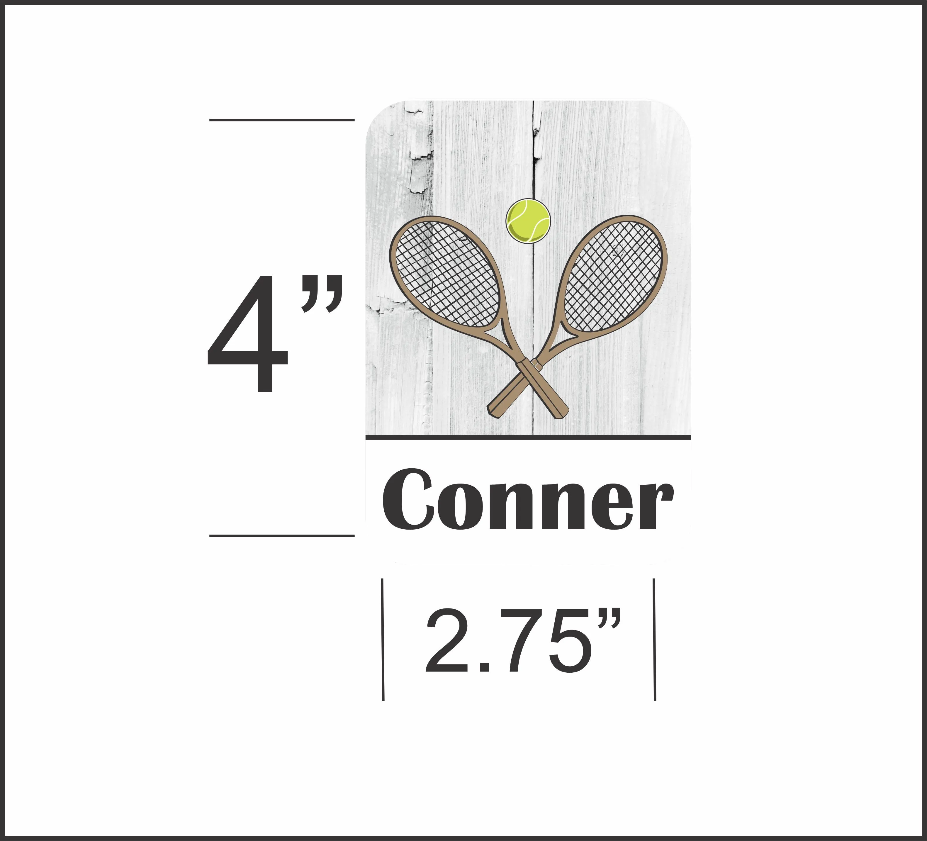 Personalized Tennis Luggage Tag - Name Bag Tag for Player