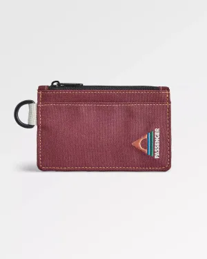 Recycled Card Holder - Burgundy