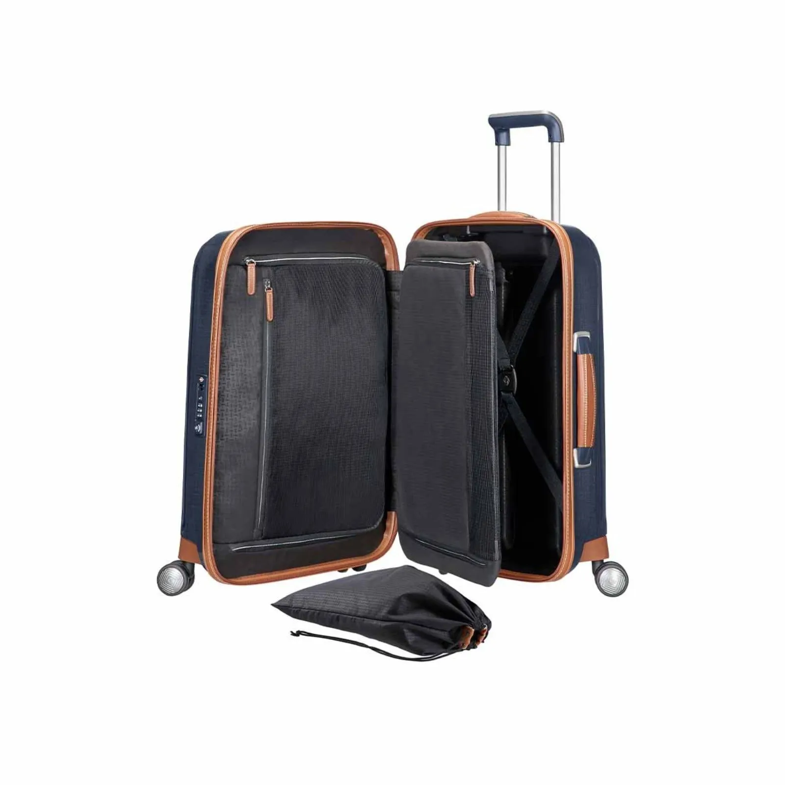 Samsonite Lite-Cube Deluxe 55cm Suitcase Midnight Blue