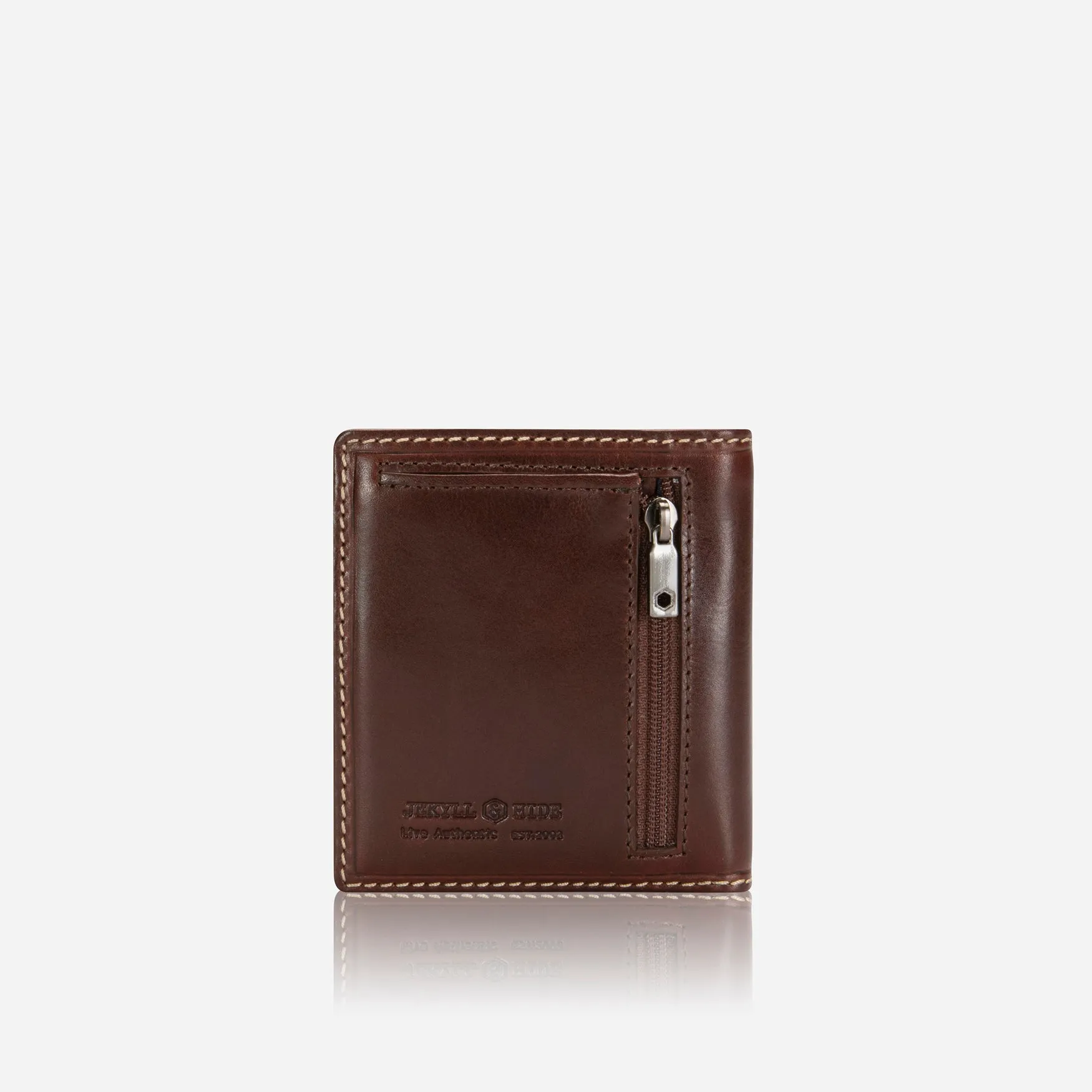 Slim Bifold Card Holder With Coin