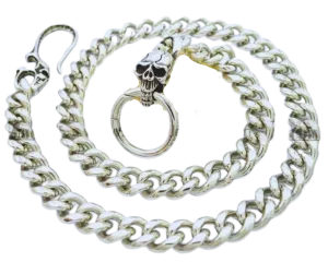 The "Skulls and Bones" Stainless Steel Wallet Chain