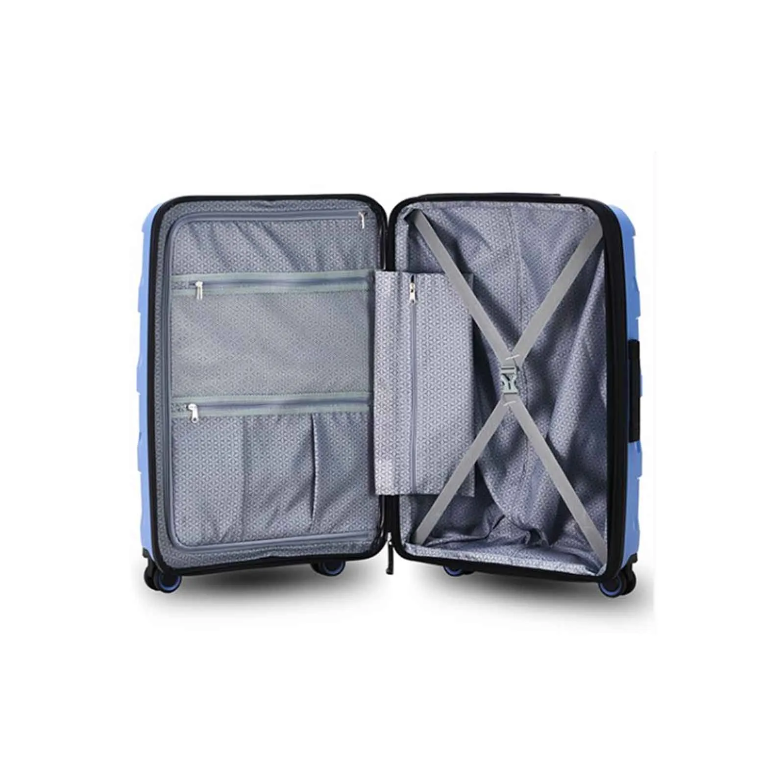 Tosca Comet 4 Wheel 67cm Medium Suitcase Blue Infinity