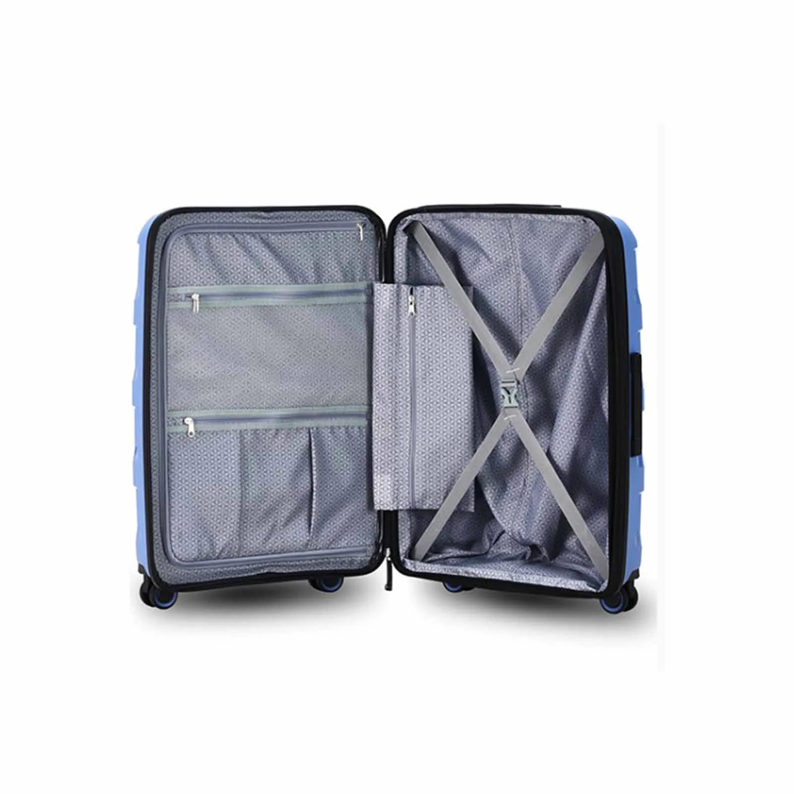 Tosca Comet 4 Wheel 81cm Large Suitcase Blue Infinity