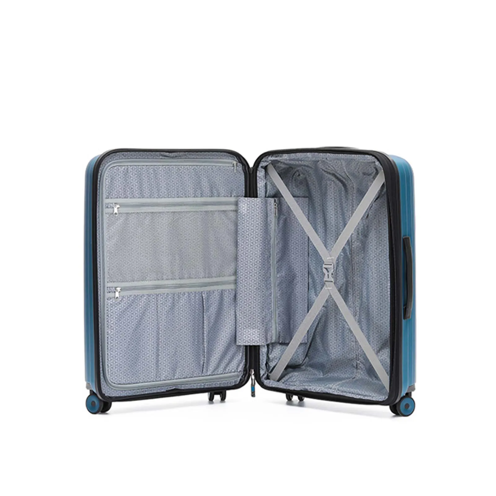 Tosca Eclipse 4 Wheel 67cm Medium Suitcase Blue