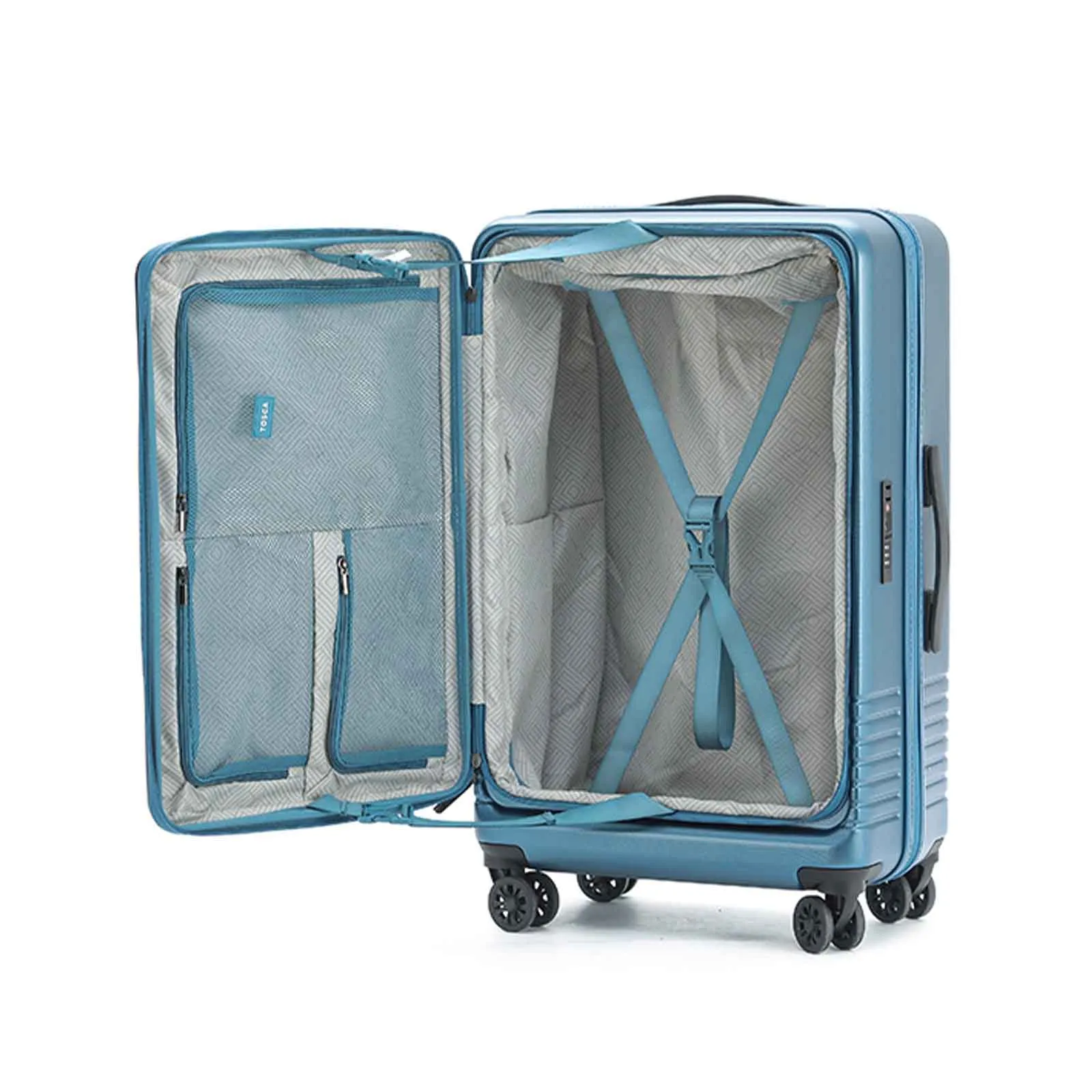 Tosca Horizon 66cm Medium Suitcase Blue