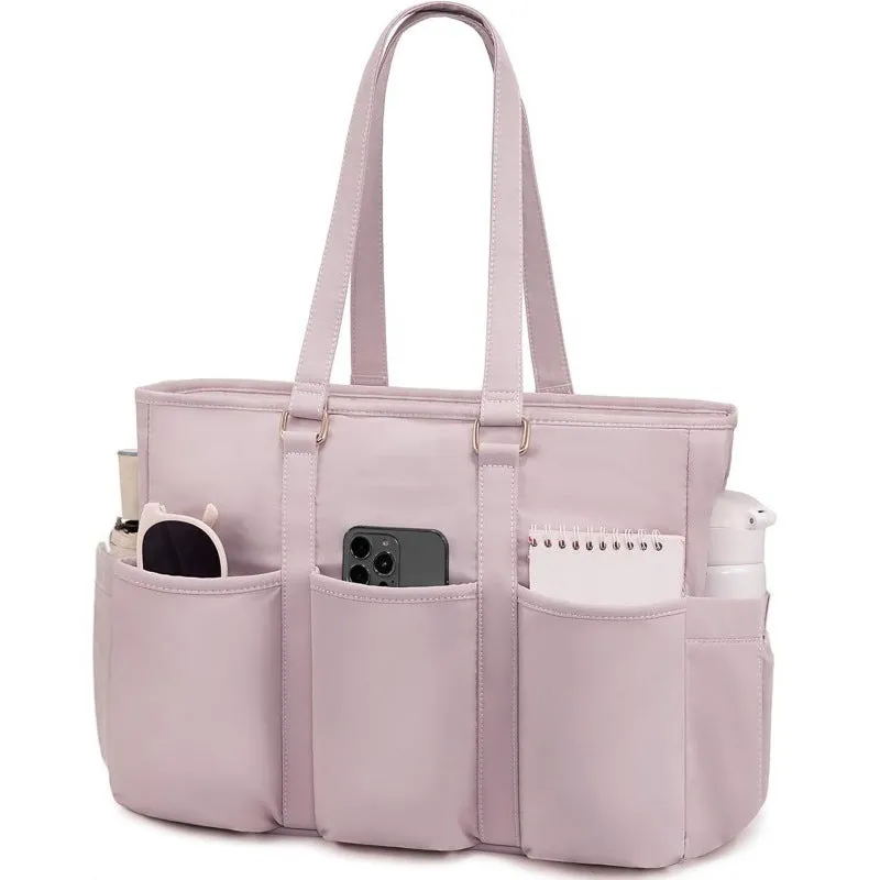 Tote Business (Fits Bag Handbag 15.6 Shoulder Laptop & Inch Women's Spring deal Comprehensive assistance Professional Laptop) Briefcase - up Pink to