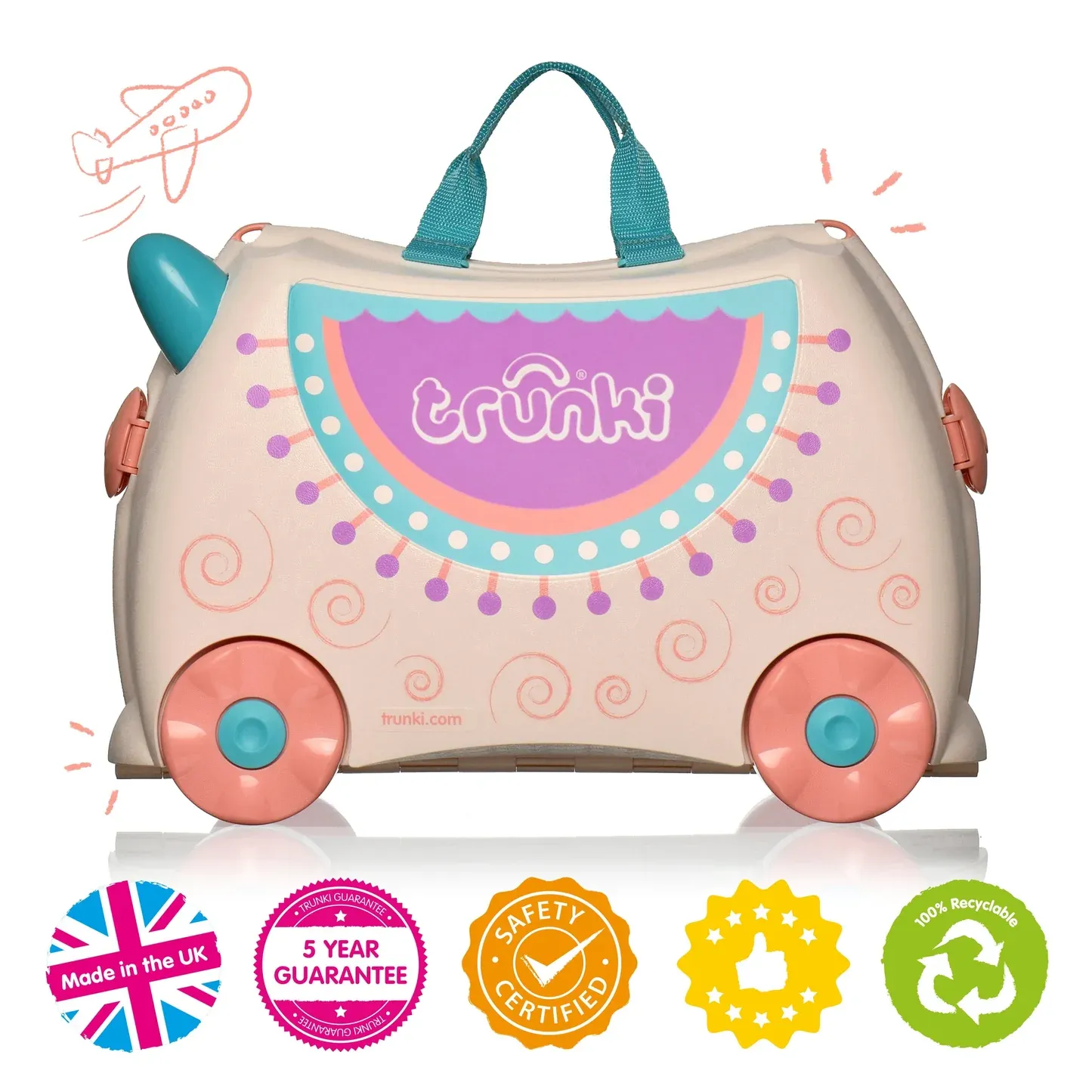 Trunki Ride On Luggage Lola the Lama
