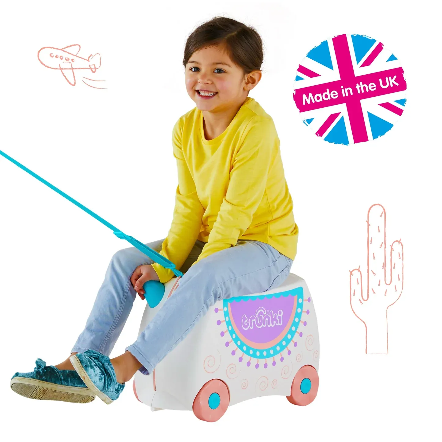 Trunki Ride On Luggage Lola the Lama