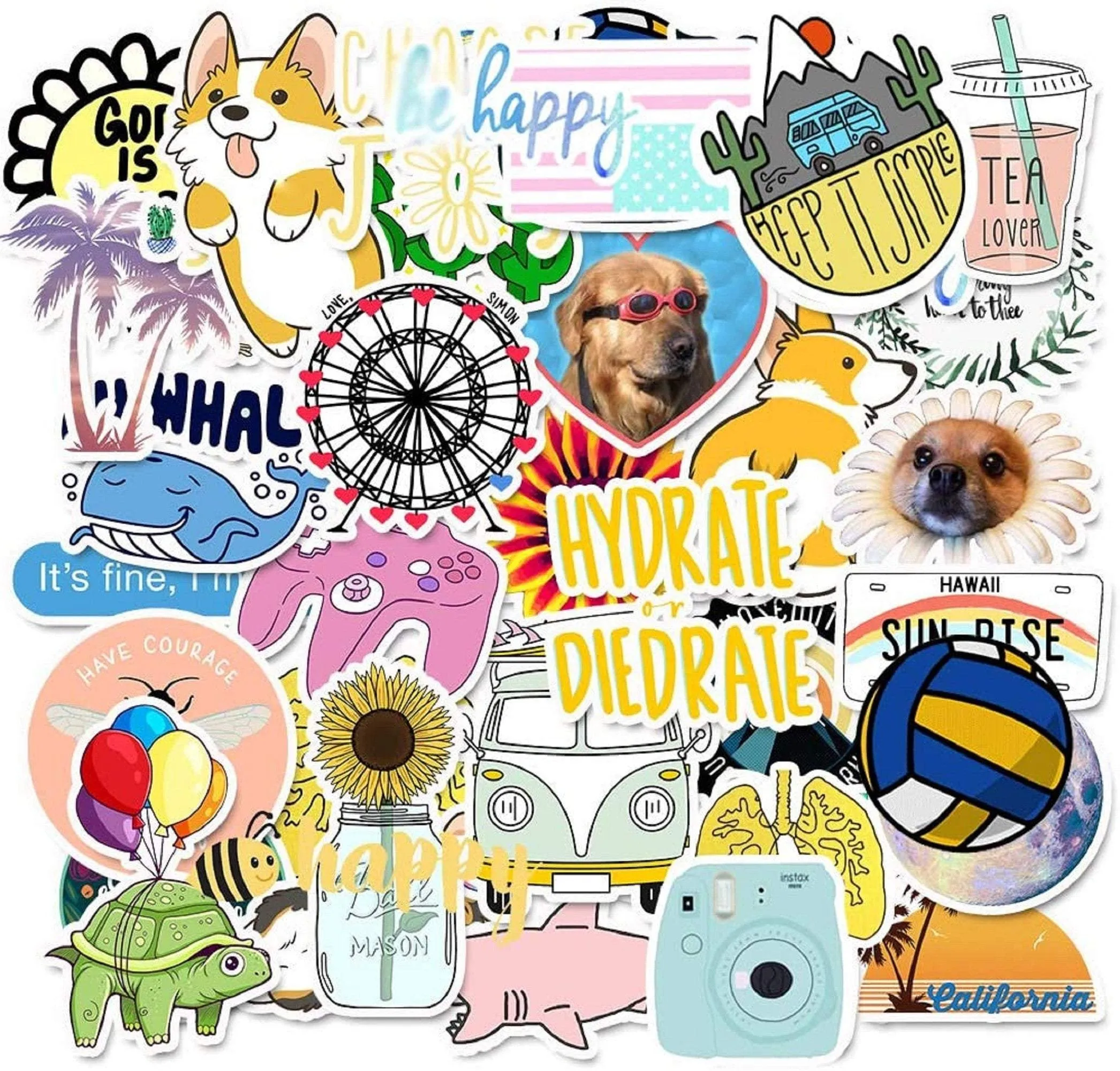 Vsco stickers multicolored set of 50
