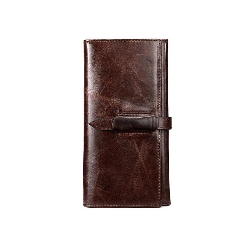 West Louis™ High-grade Leather Long Wallet