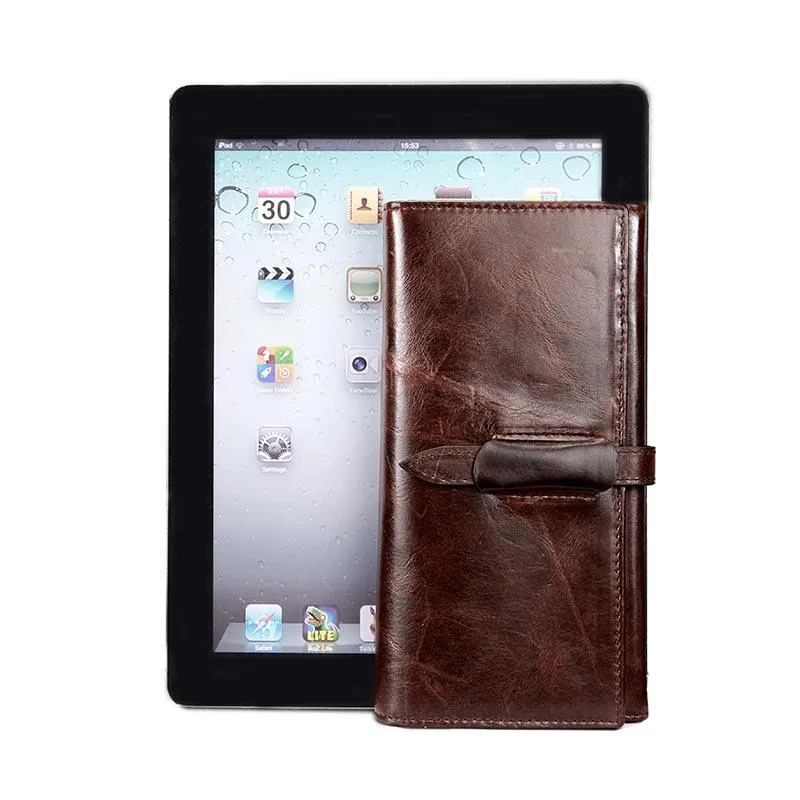 West Louis™ High-grade Leather Long Wallet