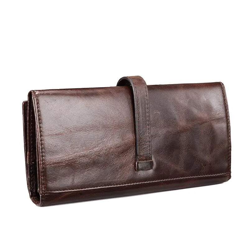 West Louis™ High-grade Leather Long Wallet