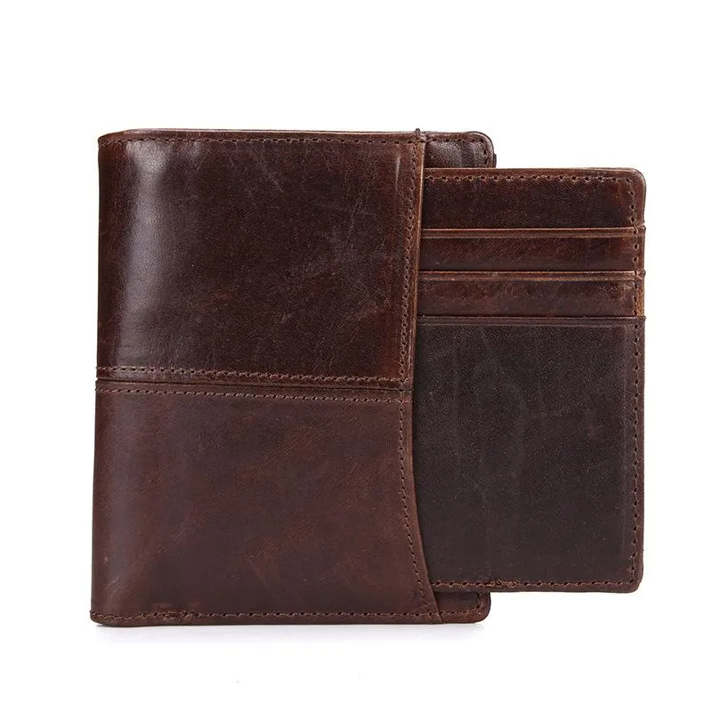 West Louis™ Leather Cowhide Money Bag Wallet
