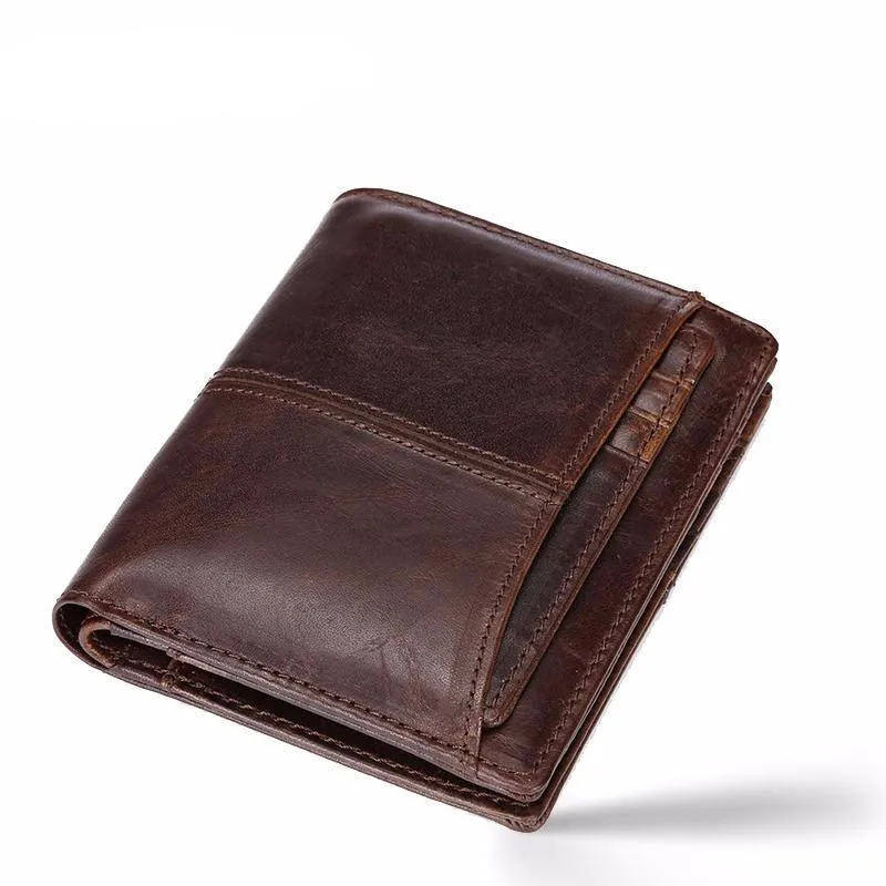 West Louis™ Leather Cowhide Money Bag Wallet