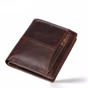 West Louis™ Leather Cowhide Money Bag Wallet