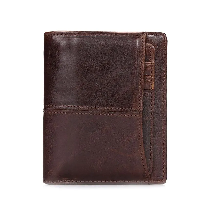 West Louis™ Leather Cowhide Money Bag Wallet