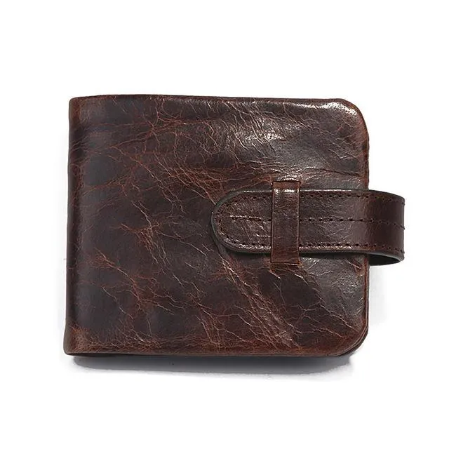 West Louis™ Leather Short Folding Wallet
