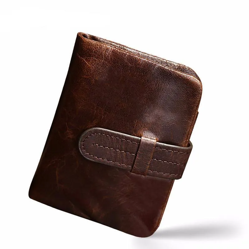 West Louis™ Leather Short Folding Wallet