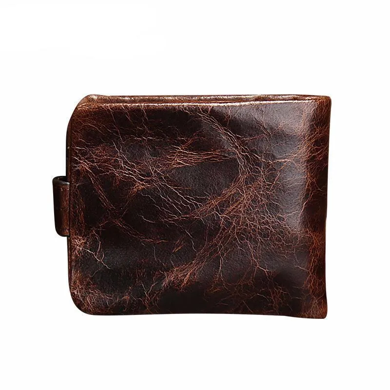 West Louis™ Leather Short Folding Wallet