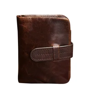 West Louis™ Leather Short Folding Wallet