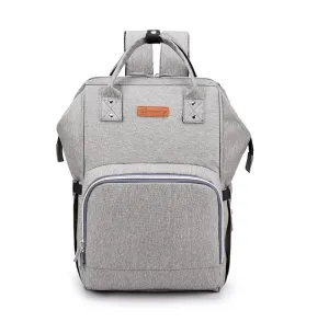 Women Oxford Multi-functional Waterproof Diaper Backpack With USB Charging Port