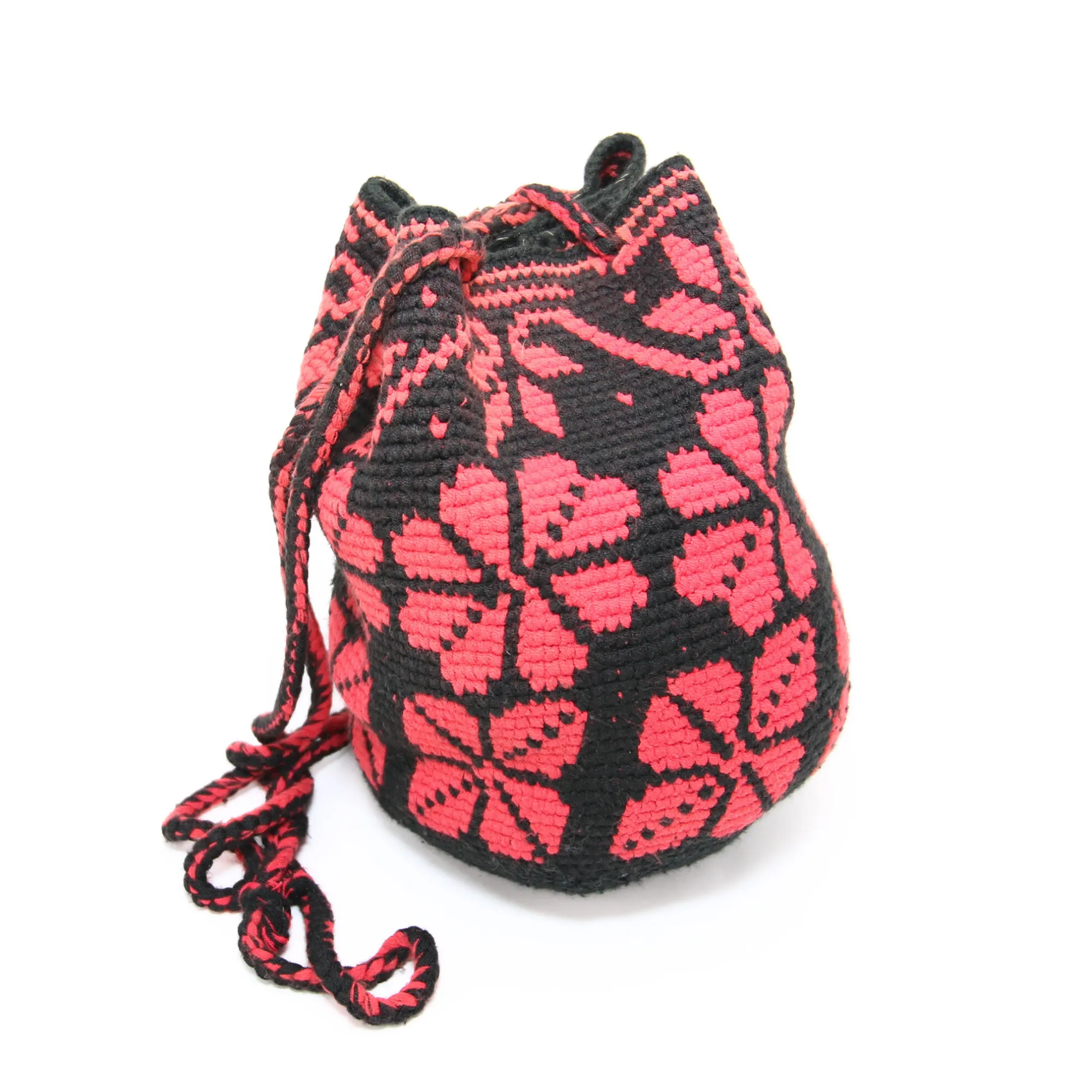 Women’s Tote Bag  Flower Design Red and Black