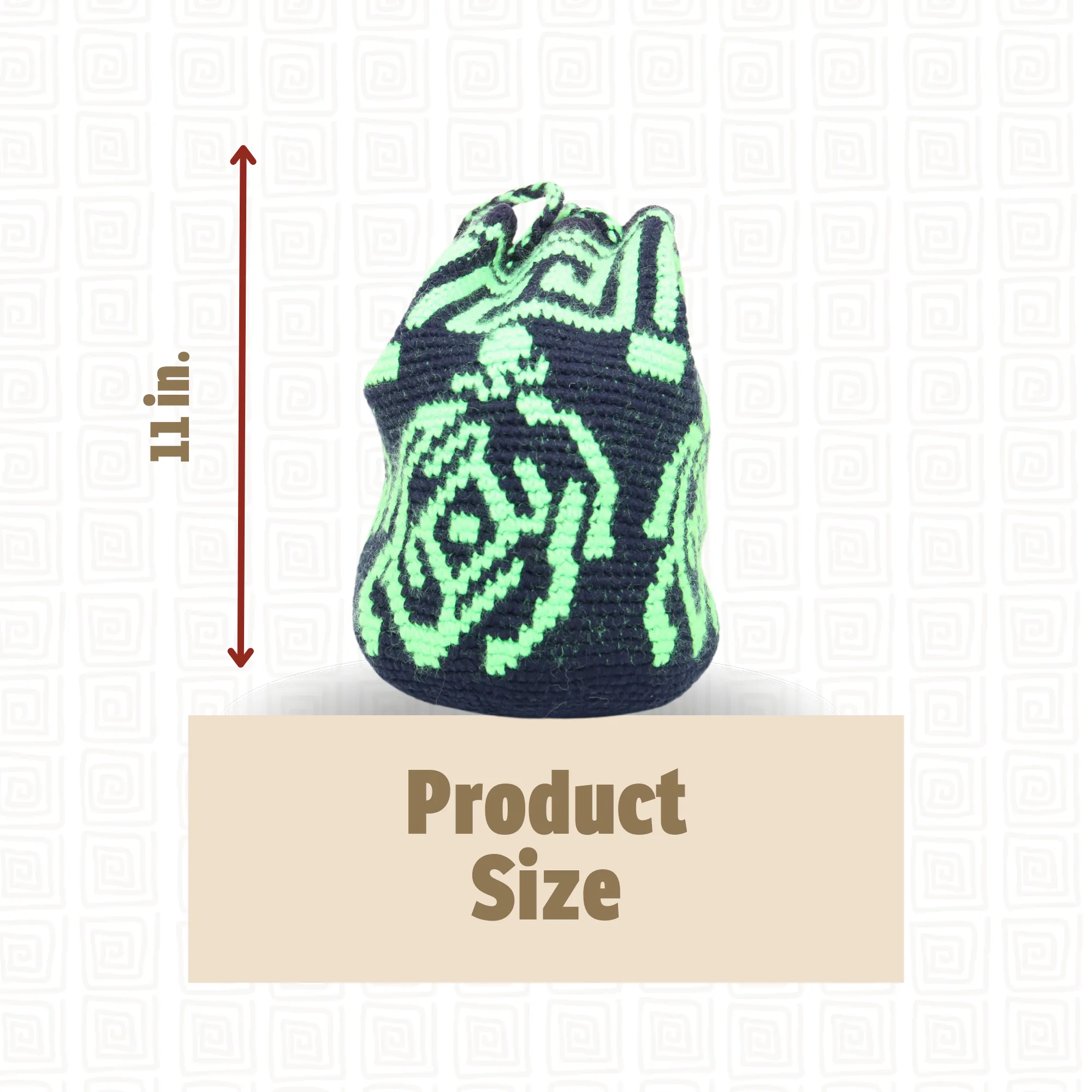 Women’s Tote Bag with Green Turtle Design