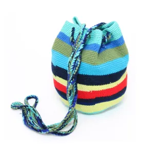 Women’s Tote Bag with Multicolor Rainbow Design