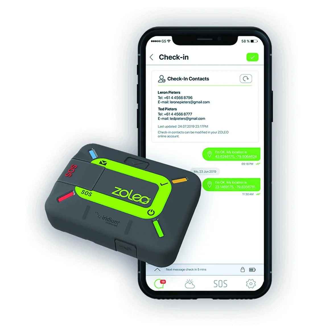 Zoleo - Zl1000  Global Messenger Communication and  Safety Device